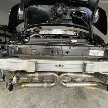 TouringWerks - Titanium x-pipe exhaust system installed on a Porsche 996 Turbo - Auto Repair Near Me TouringWerks - Titanium x-pipe exhaust system installed on a Porsche 996 Turbo - Auto Repair Near Me