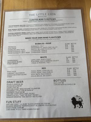 Menu photo 1 The Little Lion Ventura, CA Menu photo 1 The Little Lion Ventura, CA