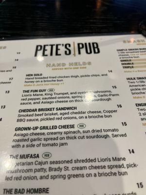 Menu photo 1 Pete’s Pub Milwaukee, WI Menu photo 1 Pete’s Pub Milwaukee, WI