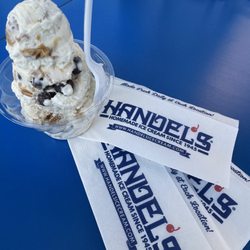 Handel's Homemade Ice Cream - Vanilla with Nutter Butter (& PB swirl), and Spouse Like a House (malted vanilla w/ PB ripple & choc covered pretzels)
