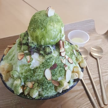 Sulmida Dessert Cafe - Green Tea Bingsoo - Desserts Near Me - Burnaby, British Columbia