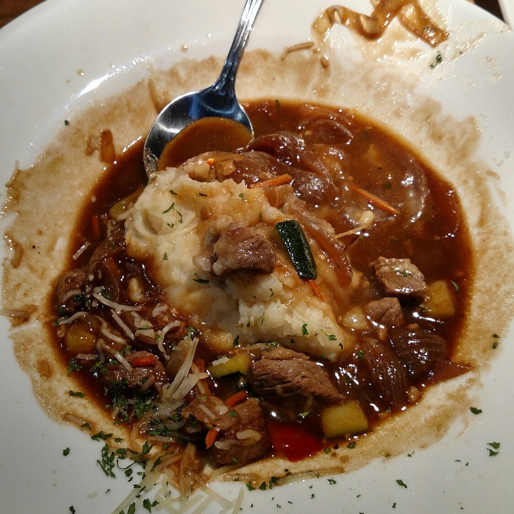 Hy-Vee Market Grille - Nasty Shepard's pie with onion skin - American Near Me - Olathe, Kansas
