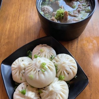 Bao Bao House - Classic Beef Broth Noodle 10 Pork Steamed Dumplings - Chinese Near Me - Eugene, Oregon