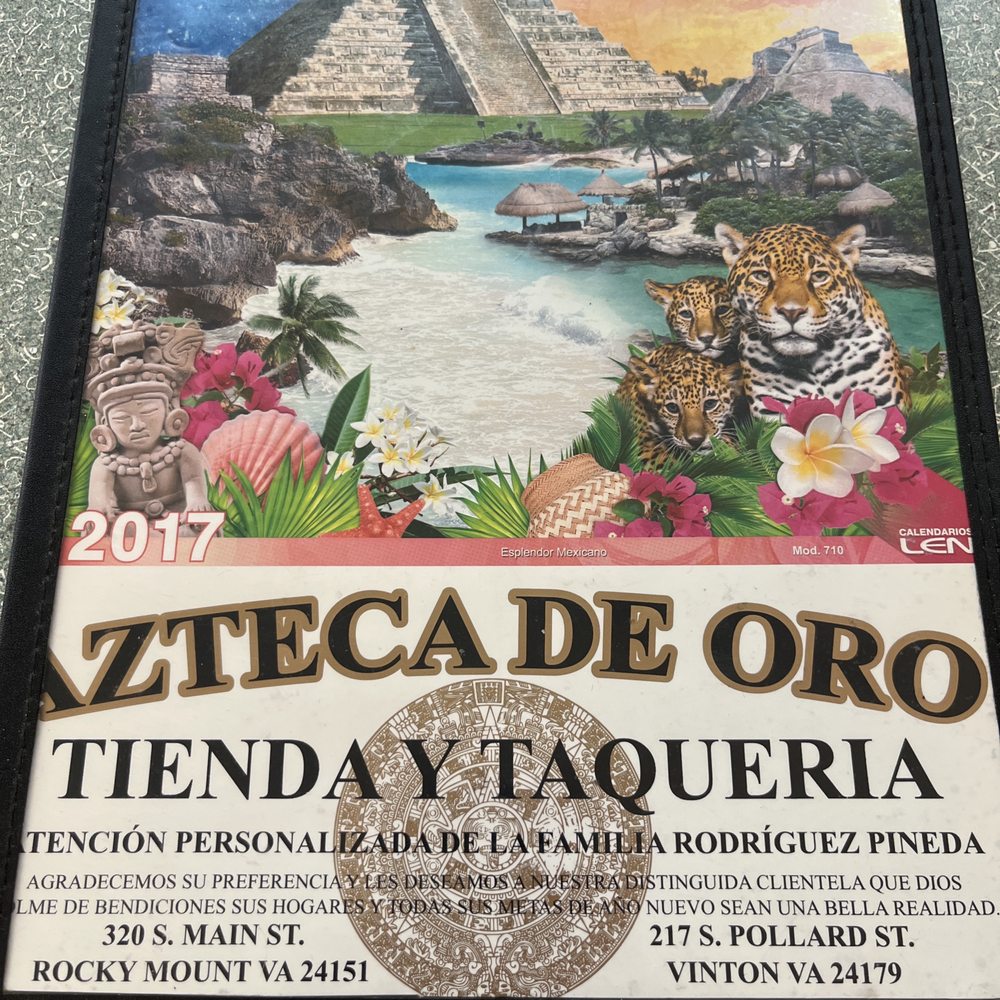 Azteca De Oro - Menu - Grocery Near Me - Vinton, Virginia