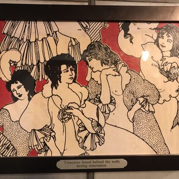 Hearthstone Restaurant - They found this artwork in the walls of the building g when they renovated. What do you suppose this suggests about the building's history!! - New American Near Me - Breckenridge, Colorado Hearthstone Restaurant - They found this artwork in the walls of the building g when they renovated. What do you suppose this suggests about the building's history!! - New American Near Me - Breckenridge, Colorado