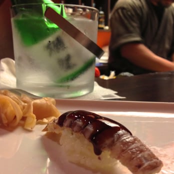 Sushi ii - "Shako" Nigiri with sweet soy-base sauce on top.  This is famous in Tokyo Bay. - Japanese Near Me - Honolulu, Hawaii