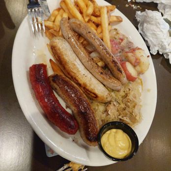Hollerbach's German Restaurant - Brat Platter - German Near Me - Sanford, Florida