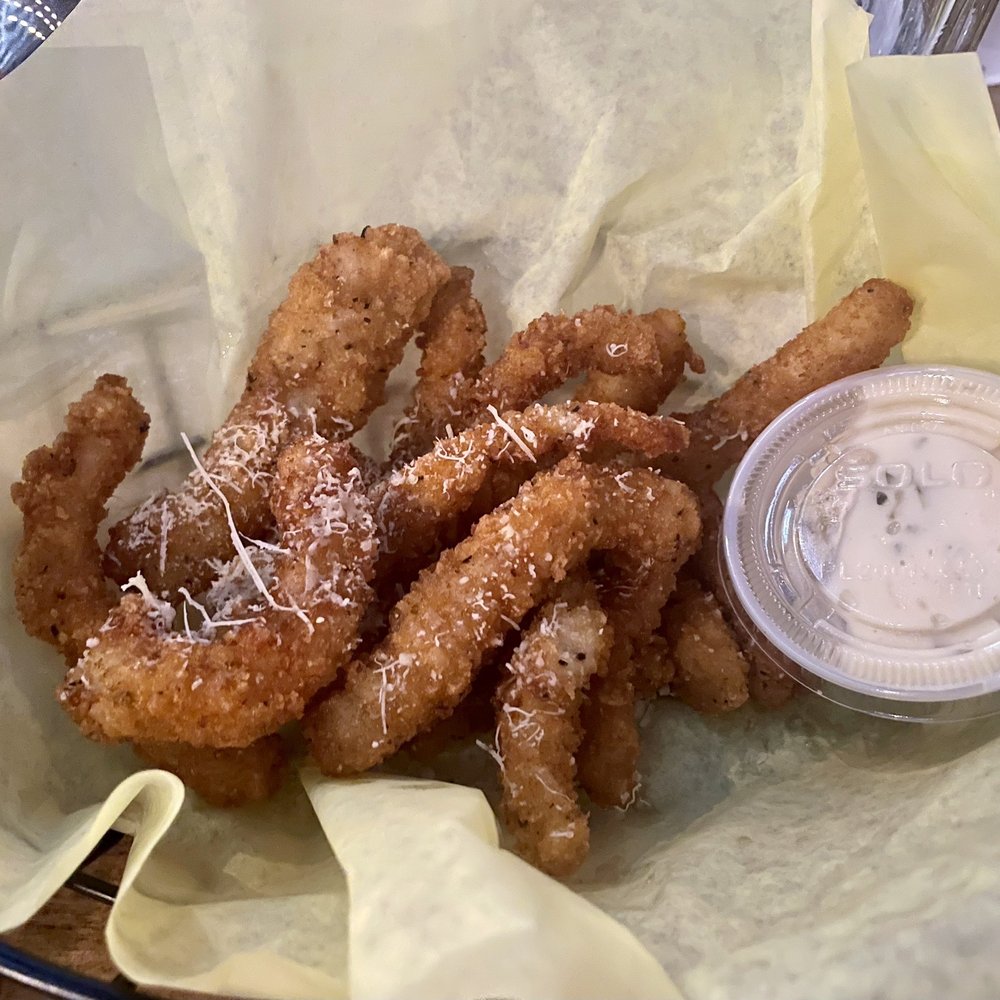 Fisherman's Galley - Calamari strips - for the price and the amount you get, not worth it - American Near Me - Clemente, California Fisherman's Galley - Calamari strips - for the price and the amount you get, not worth it - American Near Me - Clemente, California