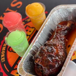 Smoke Somethin’ BBQ - Southside Honey Hot Smoked Turkey Leg and Water Ice