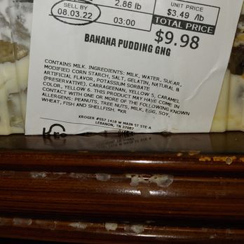 Kroger - a package of banana pudding - Grocery Near Me - Lebanon, Tennessee Kroger - a package of banana pudding - Grocery Near Me - Lebanon, Tennessee