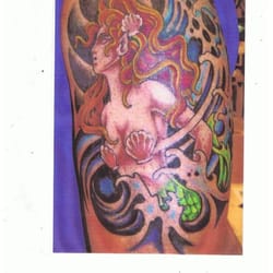 Key West Tattoo Company - Custom sea goddess tattoo