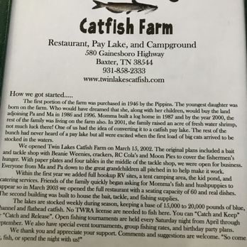 Twin Lakes Catfish Farm - Diners Near Me - Baxter, Tennessee Twin Lakes Catfish Farm - Diners Near Me - Baxter, Tennessee