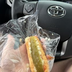 Jimmy's Hot Dogs - Hot dog with Pickle, ketchup, onion