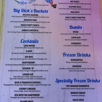 Big Dick's Halfway Inn - Drink menu - Burgers Near Me - Gravois Mills, Missouri Big Dick's Halfway Inn - Drink menu - Burgers Near Me - Gravois Mills, Missouri