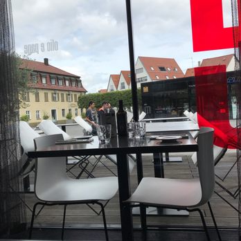 olio e pane - Tables and chairs with a view! - Italian Near Me - Metzingen, BW olio e pane - Tables and chairs with a view! - Italian Near Me - Metzingen, BW