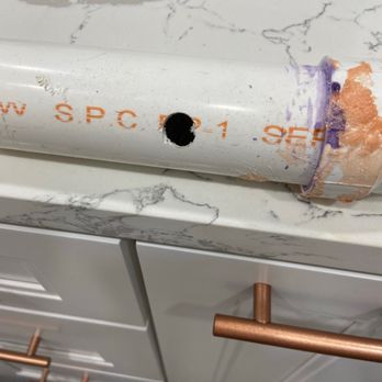 Allied Power & Lighting - Holes made by the drilling of the wall - Electricians Near Me