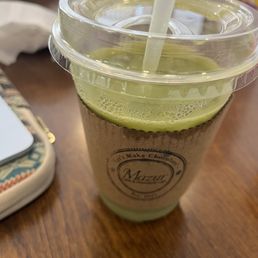 Matcha latte with oatmilk Matcha latte with oatmilk