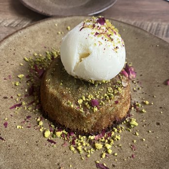 Delbar Middle Eastern - Pistachio lava cake. - Persian/Iranian Near Me - Atlanta, Georgia Delbar Middle Eastern - Pistachio lava cake. - Persian/Iranian Near Me - Atlanta, Georgia