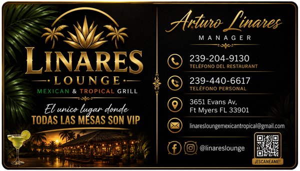 Menu photo 1 Linares Lounge Fort Myers, FL Menu photo 1 Linares Lounge Fort Myers, FL