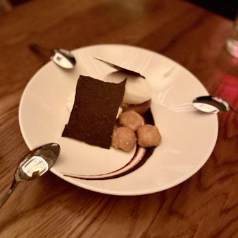 Uchi Philadelphia - Fried milk (vanilla custard, salted fudge, toasted blondie) - Sushi Bars Near Me - Philadelphia, Pennsylvania Uchi Philadelphia - Fried milk (vanilla custard, salted fudge, toasted blondie) - Sushi Bars Near Me - Philadelphia, Pennsylvania