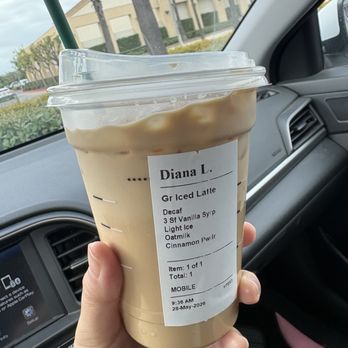 Starbucks - My order of the day! Been drinking more decaf lately but that's temporary haha. - Coffee & Tea Near Me - Long Beach, California