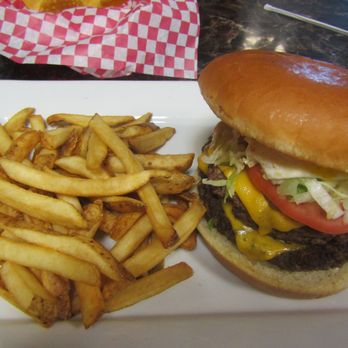 Santiago's Restaurant - "Double Cheeseburger" with French Fries - - Mexican Near Me - Colorado City, Texas
