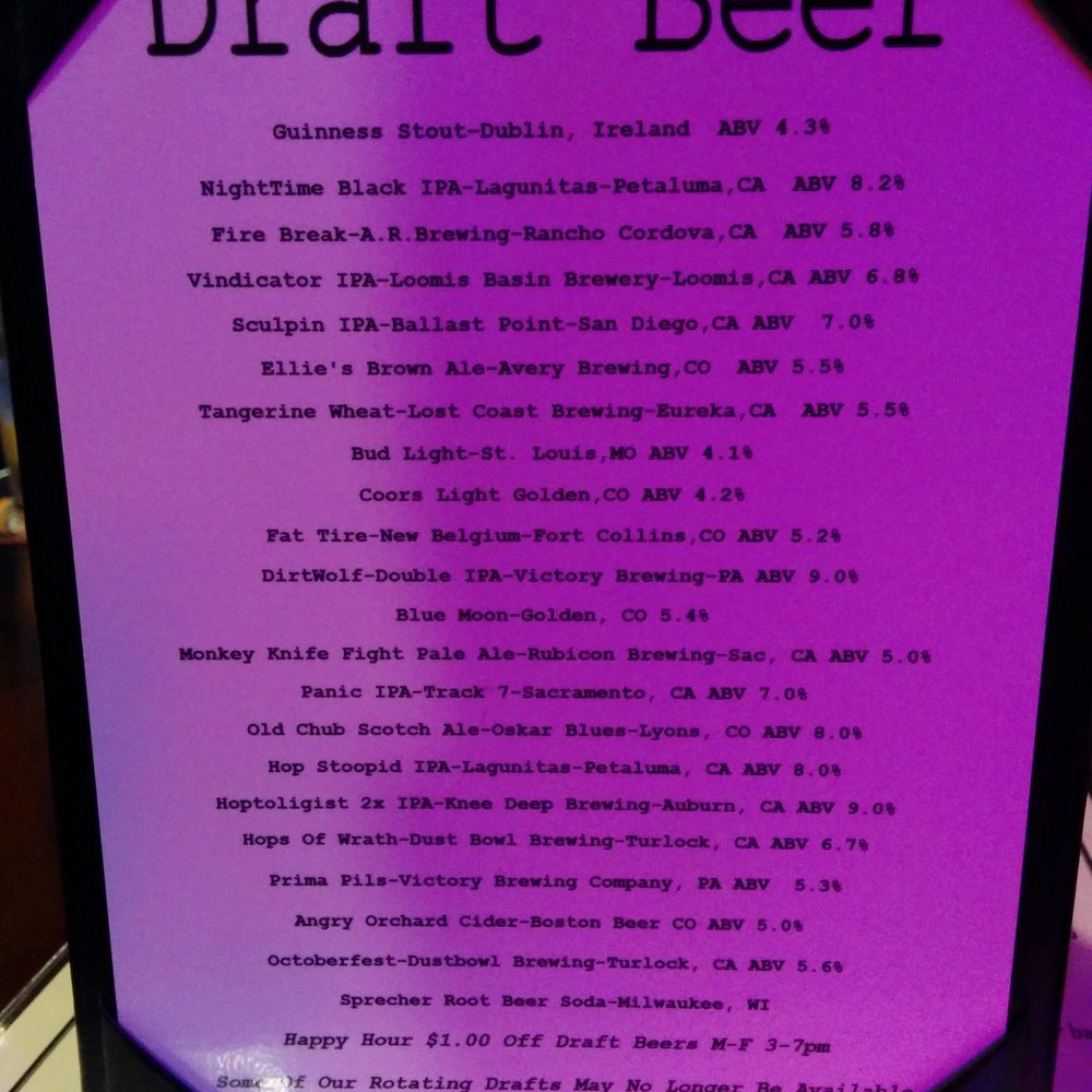 Bar 101 Eats & Drinks - 20 beers on tap.... - Sports Bars Near Me - Roseville, California Bar 101 Eats & Drinks - 20 beers on tap.... - Sports Bars Near Me - Roseville, California