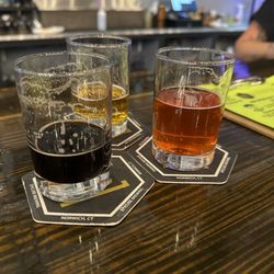 Epicure Brewing - 4oz pours; husband loves the Rosie Ale.