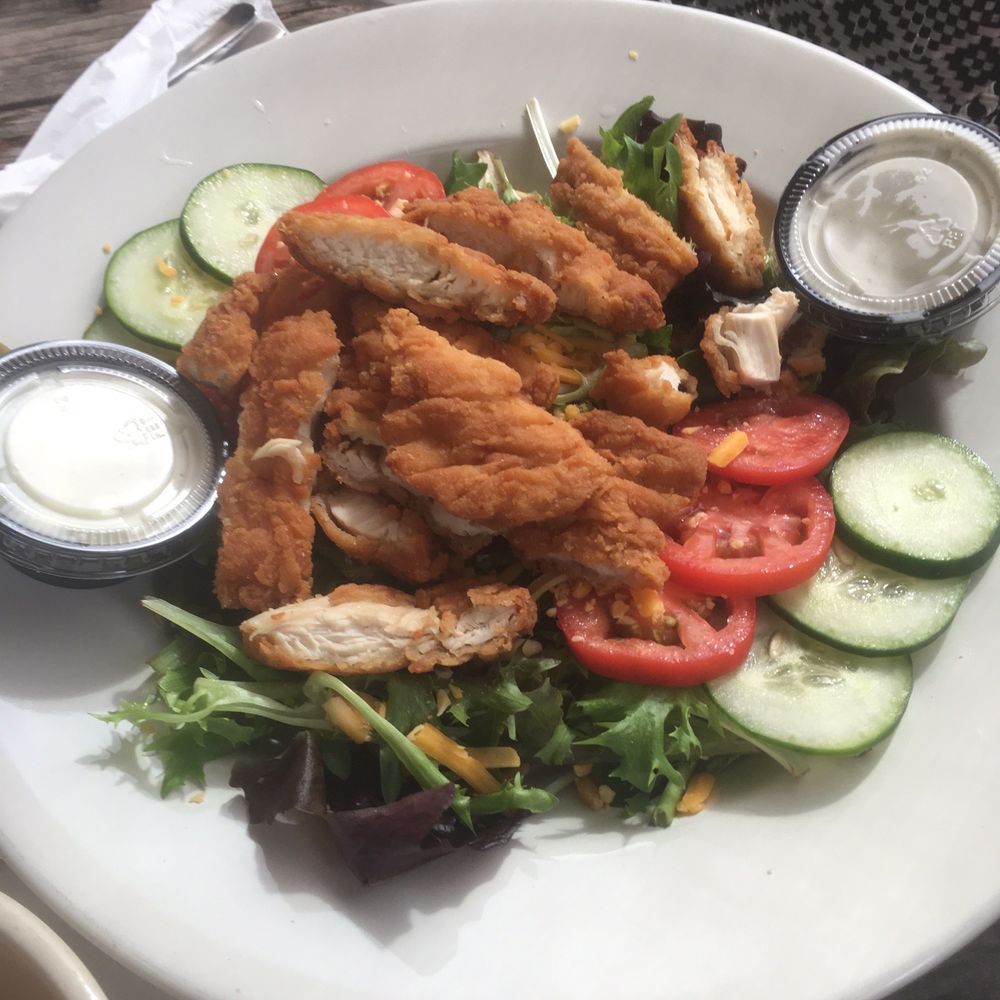 Southern Harmony Cafe - Salad with fried chicken. - Southern Near Me - Dade City, Florida Southern Harmony Cafe - Salad with fried chicken. - Southern Near Me - Dade City, Florida
