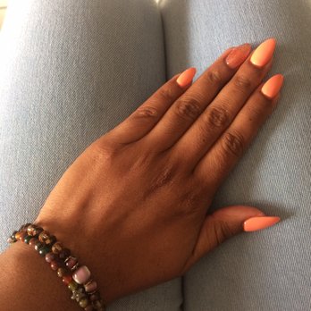 A Plus Nail Salon - First time acrylics! So beautiful! - Nail Salons Near Me - Miami, Florida