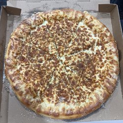 Little Caesars - Stuffed Crazy Crust Pizza with the pizza part being Italian Cheese Bread instead of being it regular pizza.