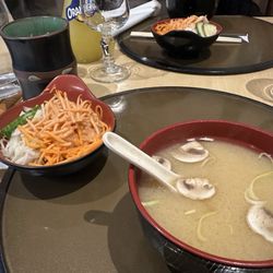Naoko - Miso soup and salad w/ sesame dressing