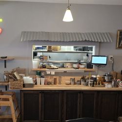 Boon Choo - Peak into the kitchen with very nice set up counter