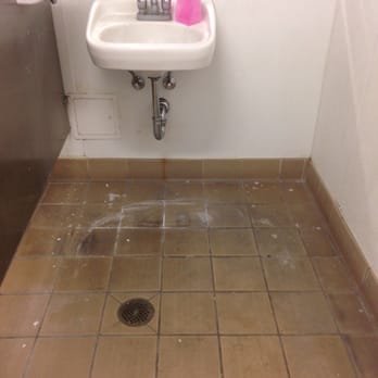 Dollar Tree - Filthy floor and broken soap dispenser - Discount Store Near Me - Santa Clara, California