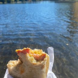 Burrito sunrise by the river Burrito sunrise by the river
