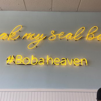 Boba Heaven - Walk sign - Bubble Tea Near Me - Garland, Texas