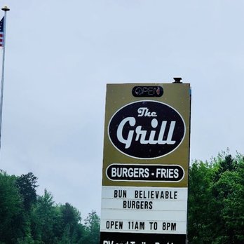 The Grill - The outdoor sign - Burgers Near Me - Harshaw, Wisconsin
