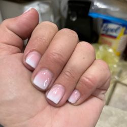 Regal Nails, Salon & Spa - Hombre done by Christie short exactly like I like them!