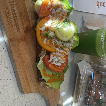 Toastique - Spicy Crab Toast & Green Machine Smoothie - Juice Bars & Smoothies Near Me - Dallas, Texas Toastique - Spicy Crab Toast & Green Machine Smoothie - Juice Bars & Smoothies Near Me - Dallas, Texas
