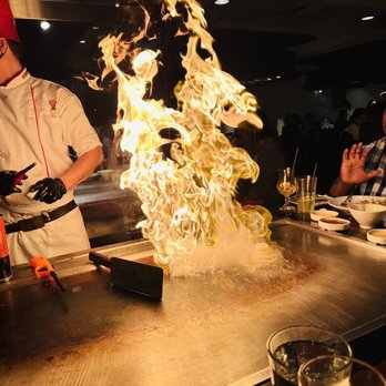 Benihana - Bethesda - It's a Fire!! lol - Sushi Bars Near Me - Bethesda, Maryland