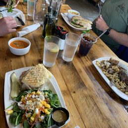 Chicken & Swiss Panini, Mango & Fig Salad, Heirloom Tomato Bisque Chicken & Swiss Panini, Mango & Fig Salad, Heirloom Tomato Bisque