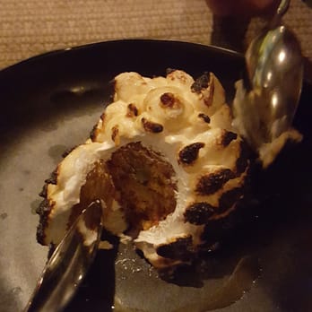 Husk - Baked Alaska with pea ice cream core and carrot cake mid - Southern Near Me - Nashville, Tennessee