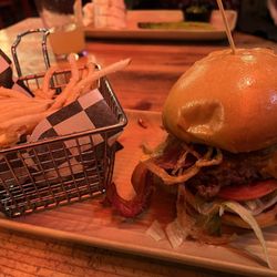 Clark’s Restaurant - BBQ Bacon burger with fries