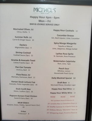 Menu photo 1 Michael's Restaurant New York, NY