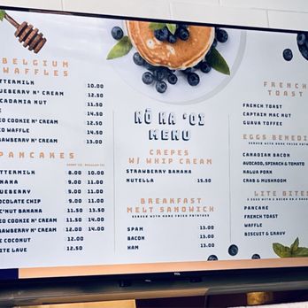 Aloha Stacks - Menu - Pancakes Near Me - El Monte, California