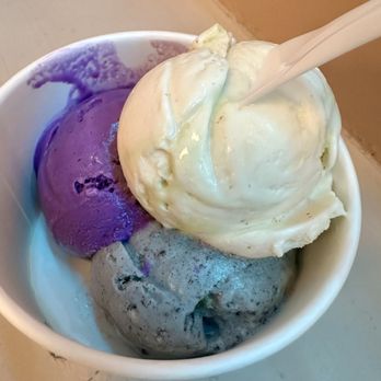 Wanderlust Creamery - Tasting Trio - Black Sesame Cookies & Cream |Ube Malted | Kaya Toast. ( ^_^)b - Ice Cream & Frozen Yogurt Near Me - Costa Mesa, California Wanderlust Creamery - Tasting Trio - Black Sesame Cookies & Cream |Ube Malted | Kaya Toast. ( ^_^)b - Ice Cream & Frozen Yogurt Near Me - Costa Mesa, California