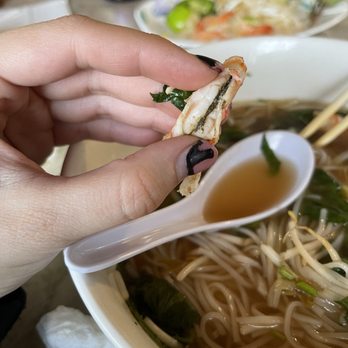 Pho Ha Long - Shrimp Pho. Shrimp that wasn't deveined. - Vietnamese Near Me - San Antonio, Texas