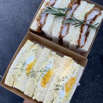 Katsu Bar - Rosemary Katsu Sando and Dill Egg Salad Sando - Burgers Near Me - Cerritos, California Katsu Bar - Rosemary Katsu Sando and Dill Egg Salad Sando - Burgers Near Me - Cerritos, California