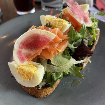 The Dawson - Smoked Salmon Toast, sooooo good - American Near Me - Chicago, Illinois The Dawson - Smoked Salmon Toast, sooooo good - American Near Me - Chicago, Illinois