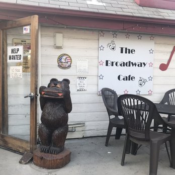 Broadway Cafe - Indoor ordering and then patio seating - Burgers Near Me - Big Bear City, California